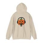 Halloween Pumpkin Podcast Hoodie — Jack-O'-Lantern with Headphones & Microphone