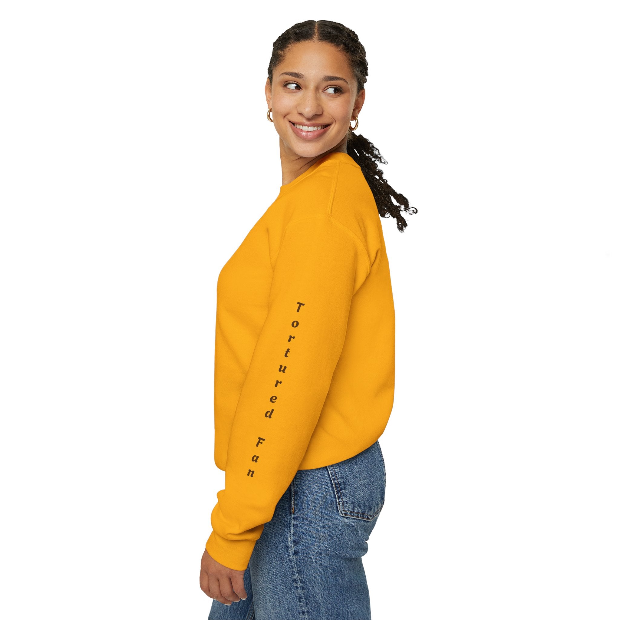 Fall Leaves & Pumpkins Crewneck Sweatshirt — Autumn Graphic Pullover