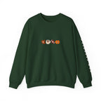 Fall Leaves & Pumpkins Crewneck Sweatshirt — Autumn Graphic Pullover