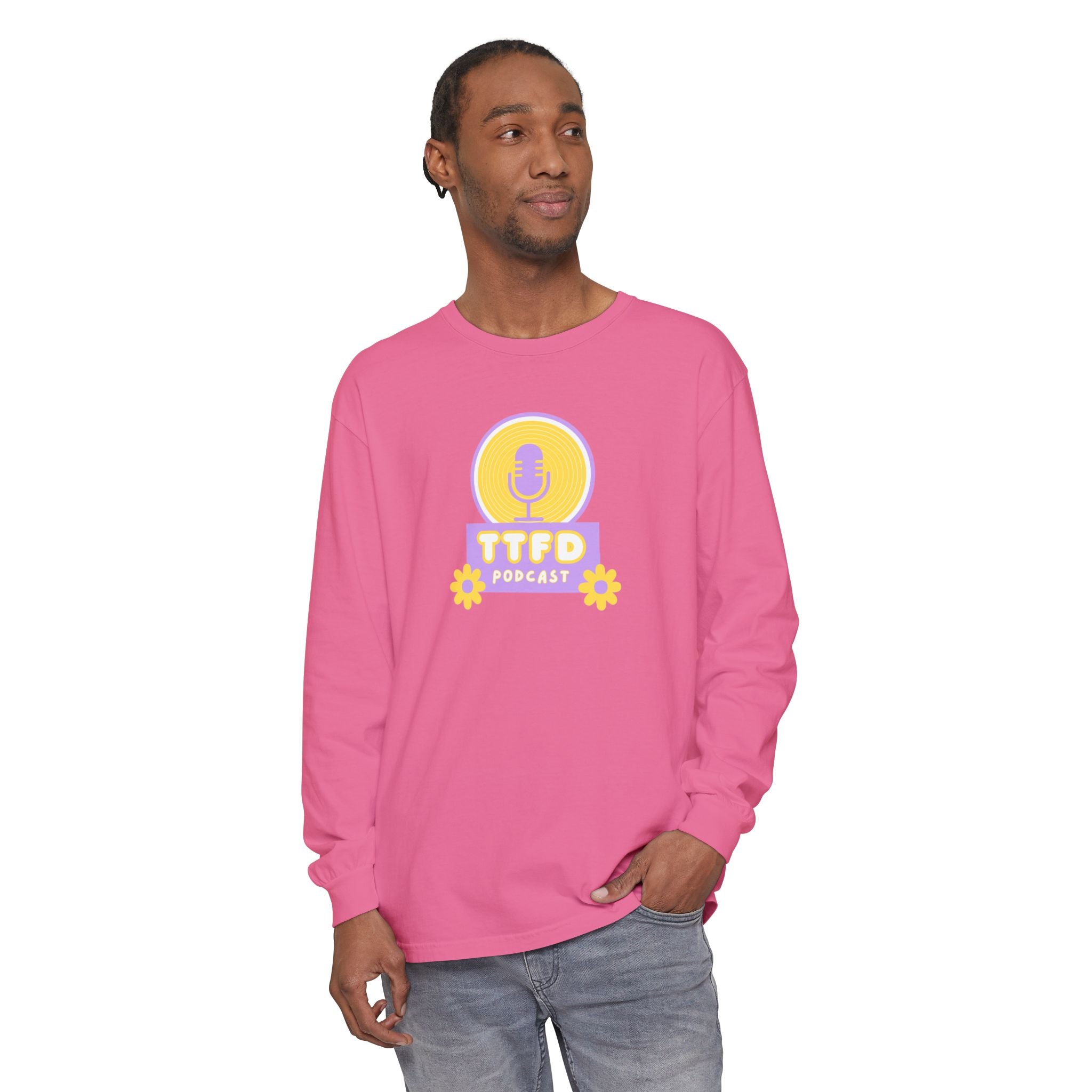 TTFD Floral Mic Long-Sleeve Tee