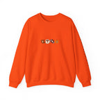 Fall Leaves & Pumpkins Crewneck Sweatshirt — Autumn Graphic Pullover