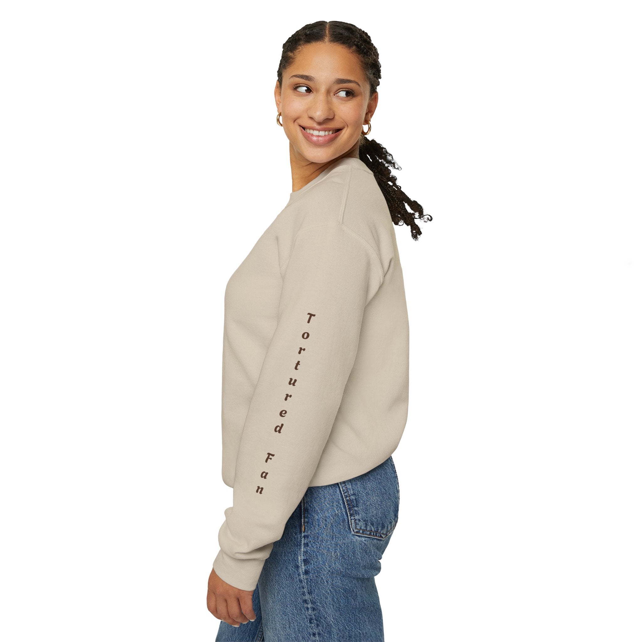 Fall Leaves & Pumpkins Crewneck Sweatshirt — Autumn Graphic Pullover