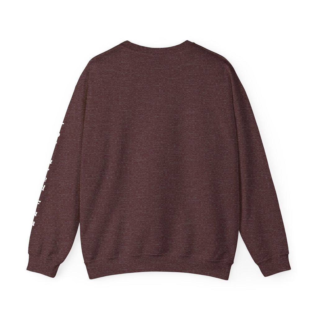 Fall Leaves & Pumpkins Crewneck Sweatshirt — Autumn Graphic Pullover