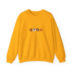 Fall Leaves & Pumpkins Crewneck Sweatshirt — Autumn Graphic Pullover