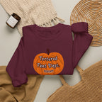 Crewneck Sweatshirt — Pumpkin "Tortured Fan" Halloween Graphic
