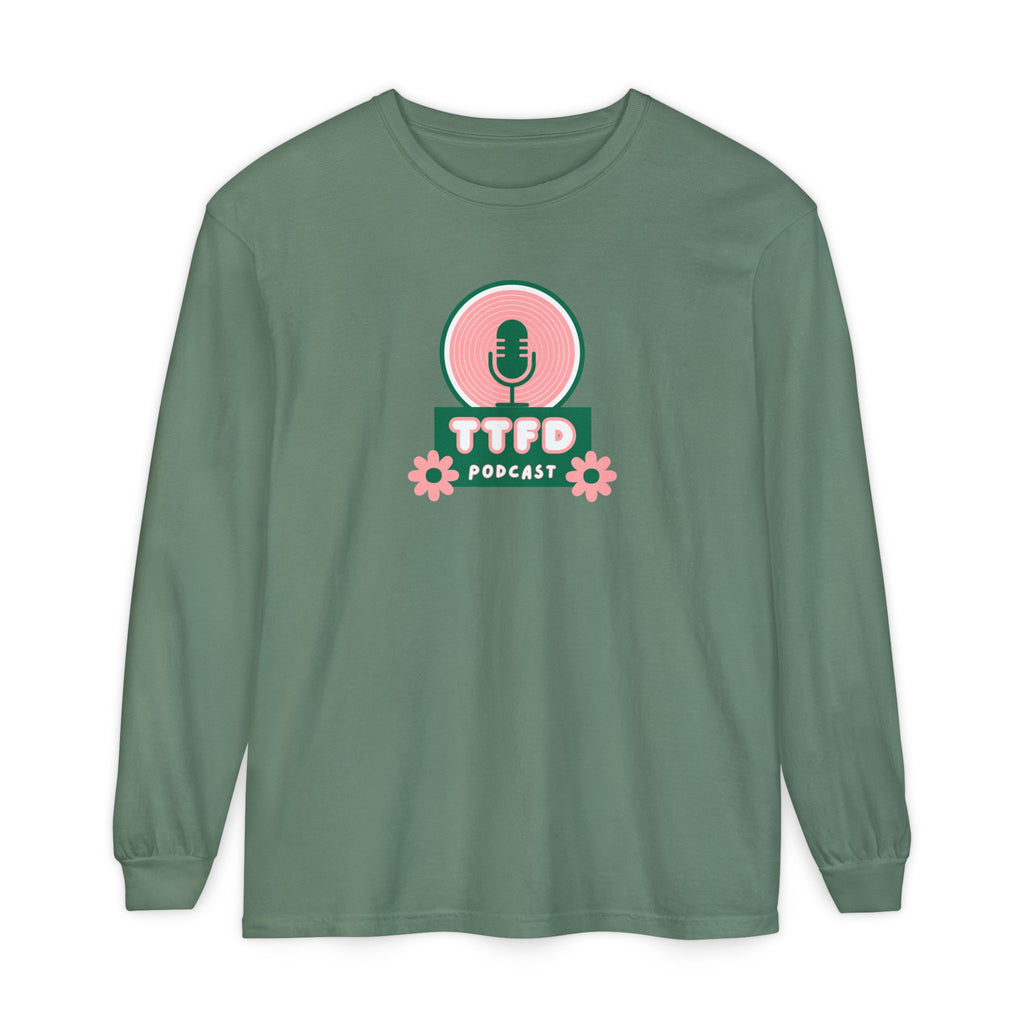 TTFD Floral Mic Long-Sleeve Tee