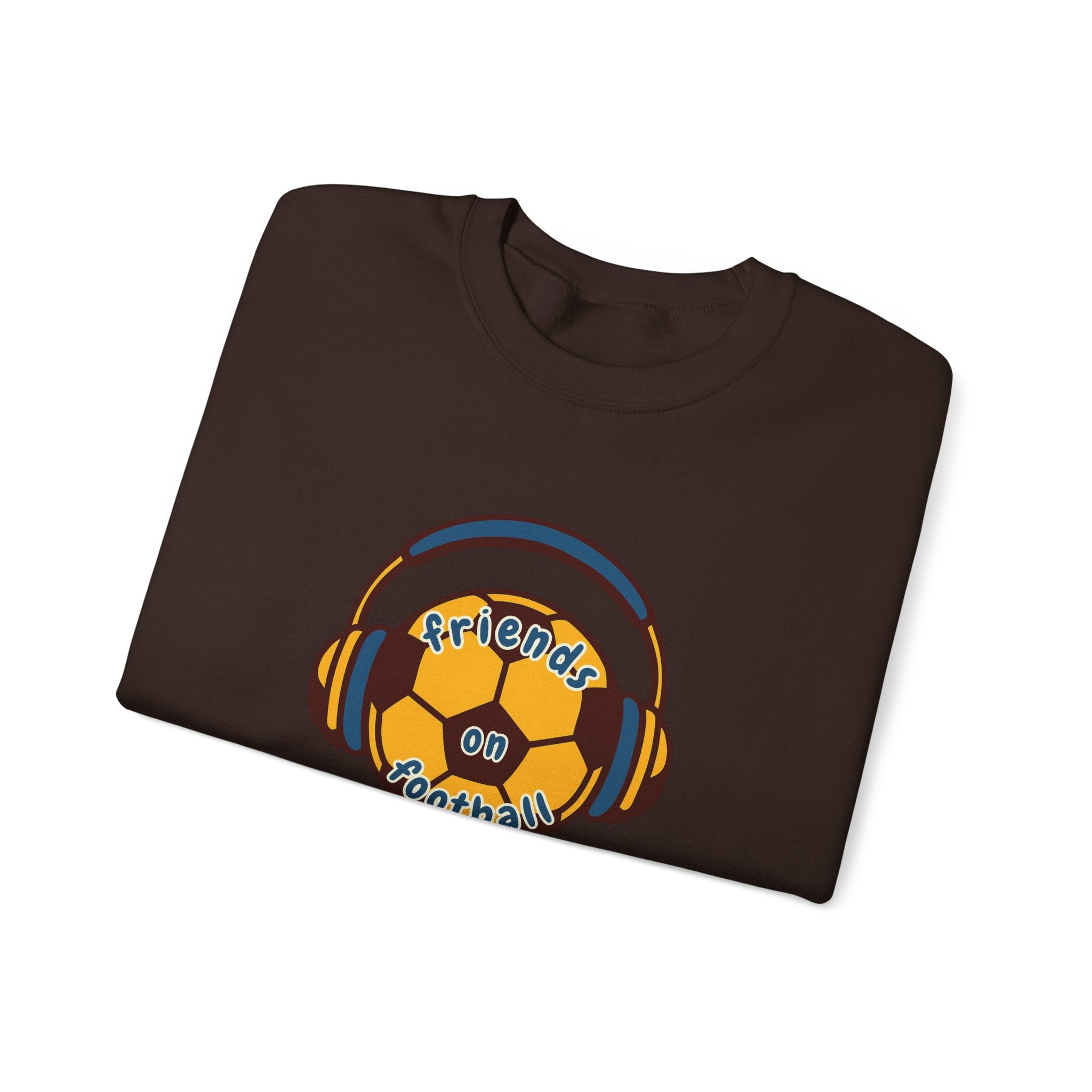 Crewneck Sweatshirt — 'Friends on Football' Headphones Logo