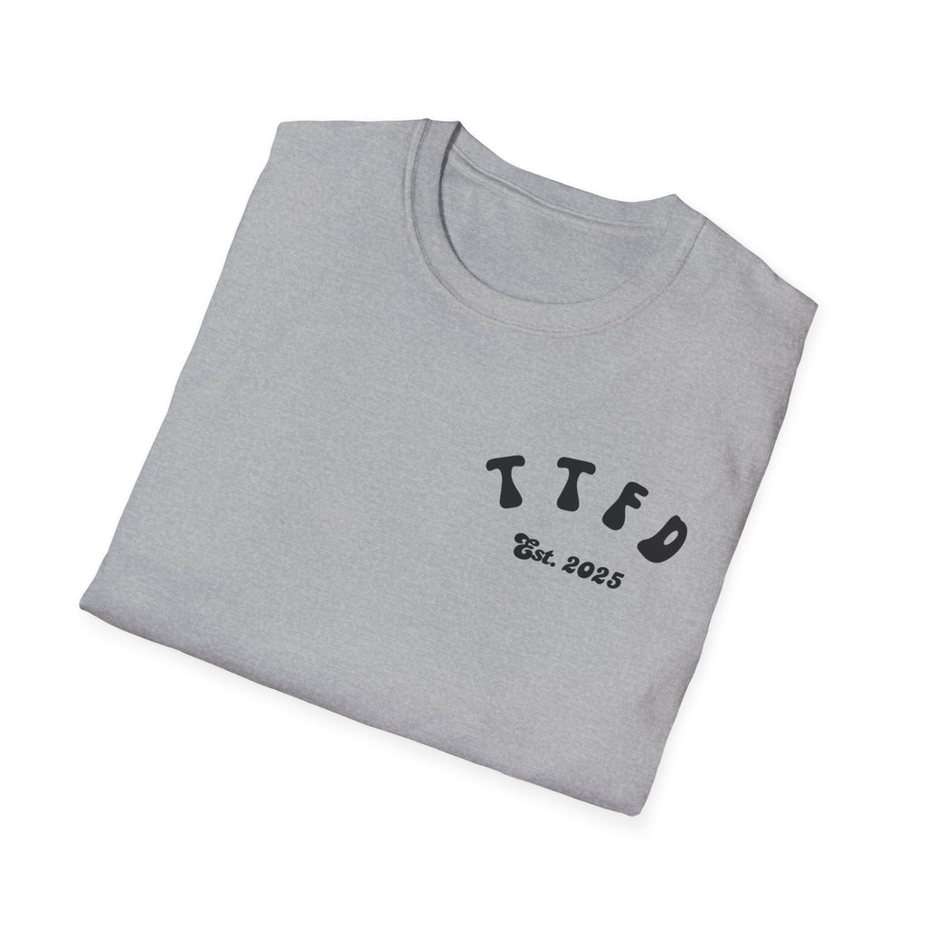 Unisex Softstyle T-Shirt with Retro Podcast Design, Perfect for Fans, Gift for Podcast Lovers, Casual Wear, Unique Tee, Comfort Fashion