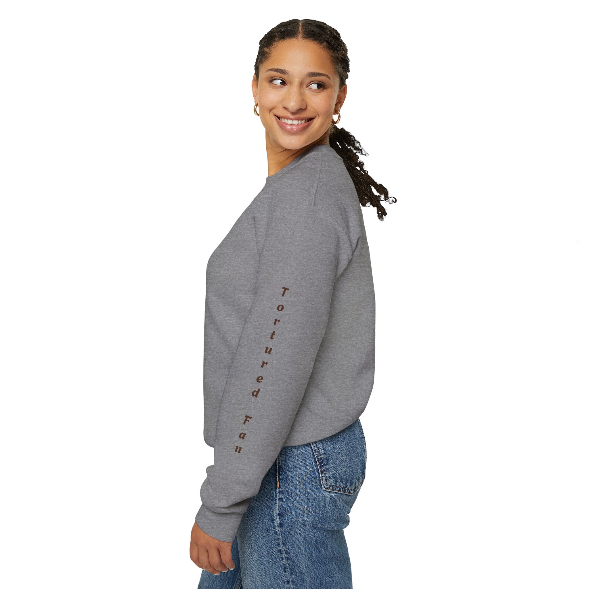 Fall Leaves & Pumpkins Crewneck Sweatshirt — Autumn Graphic Pullover