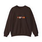 Fall Leaves & Pumpkins Crewneck Sweatshirt — Autumn Graphic Pullover