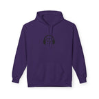 Headphone Graphic Fleece Hoodie (Unisex)
