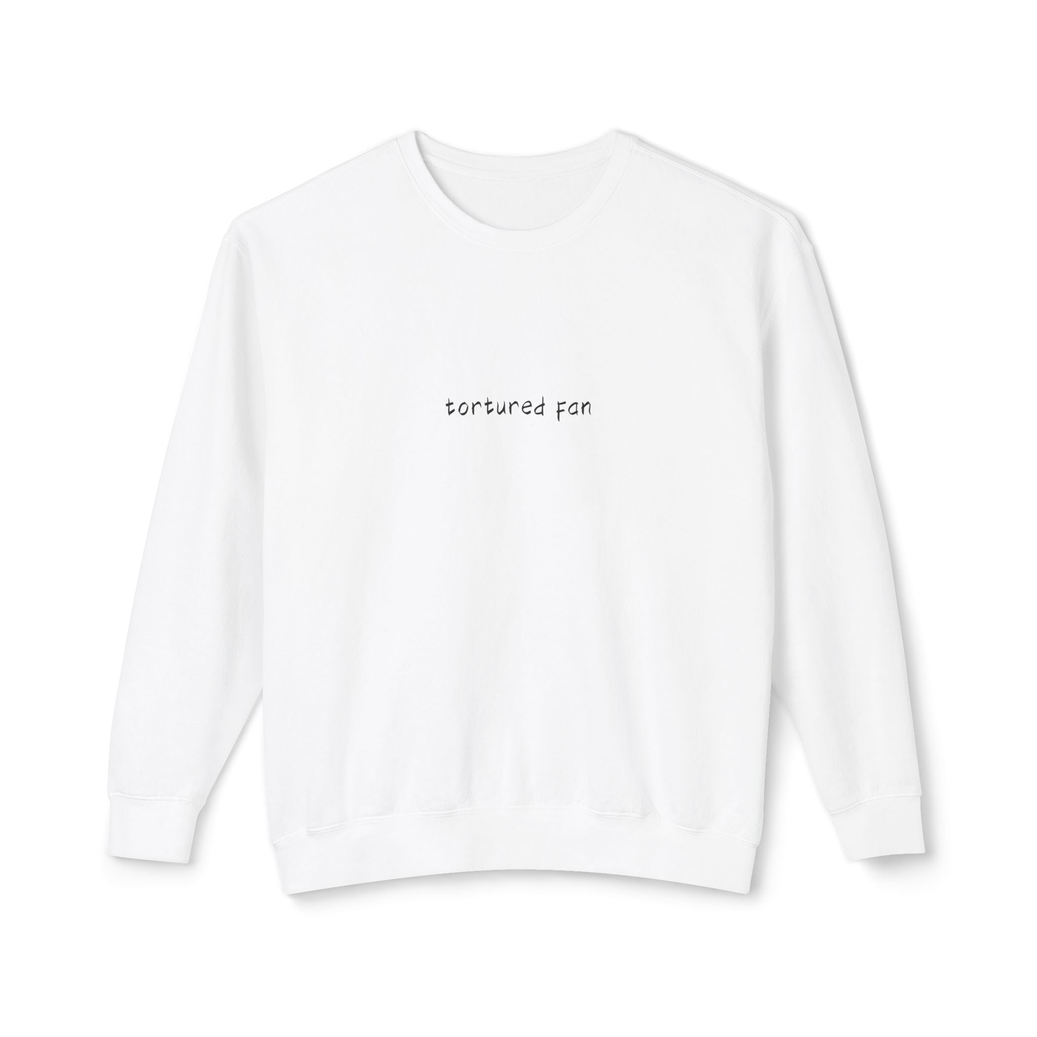 Minimalist "Saturated Fan" Crewneck Sweatshirt