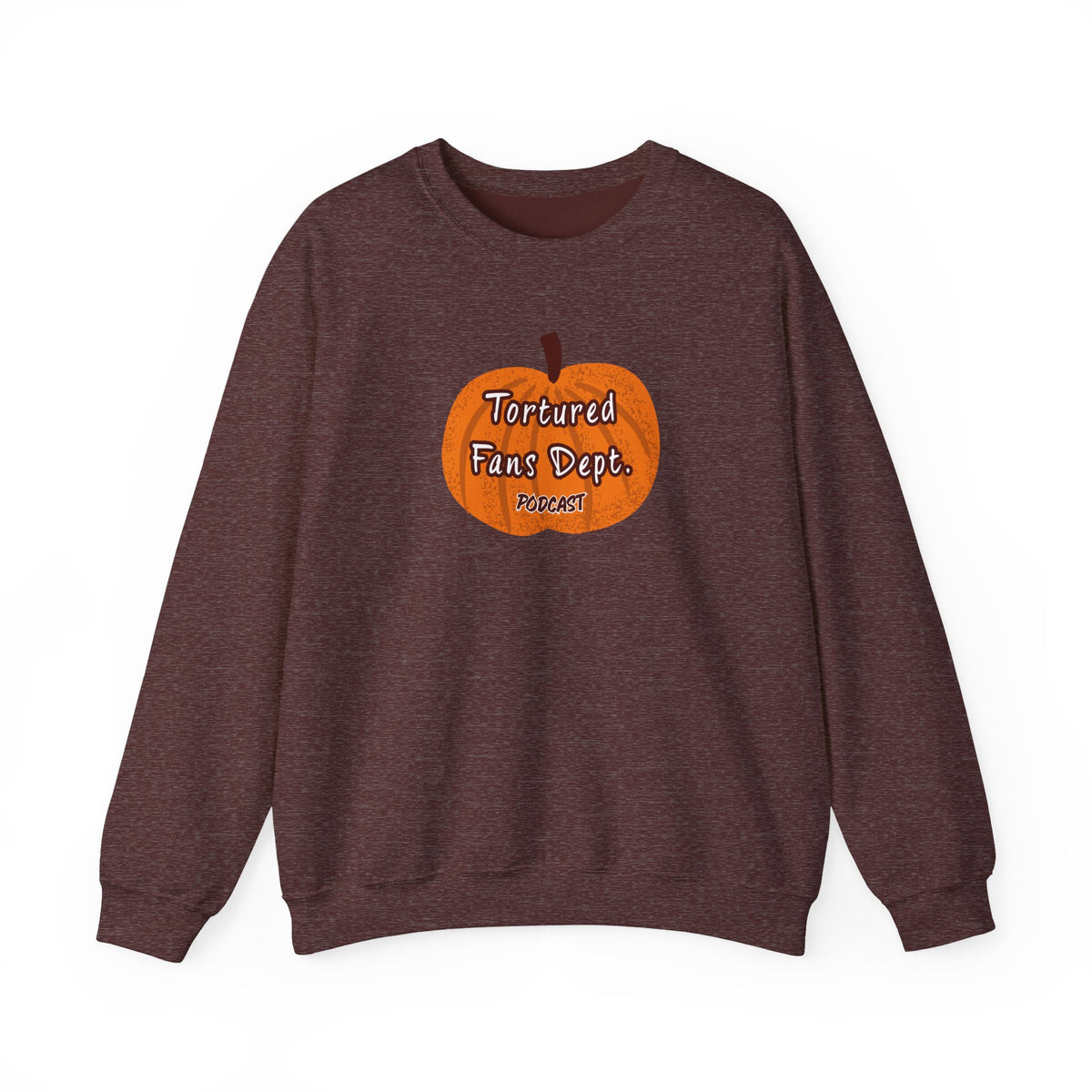 Crewneck Sweatshirt — Pumpkin "Tortured Fan" Halloween Graphic