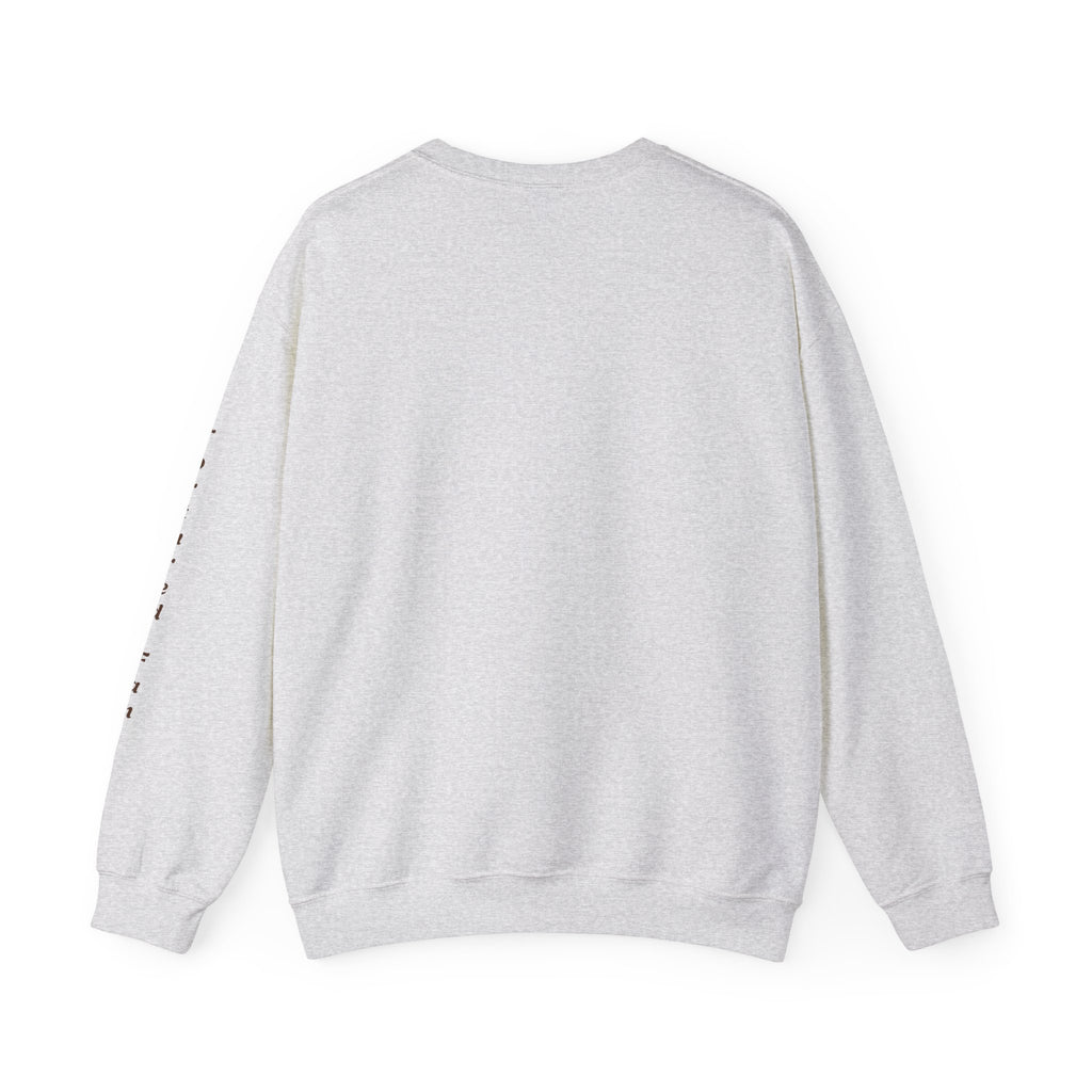 Fall Leaves & Pumpkins Crewneck Sweatshirt — Autumn Graphic Pullover