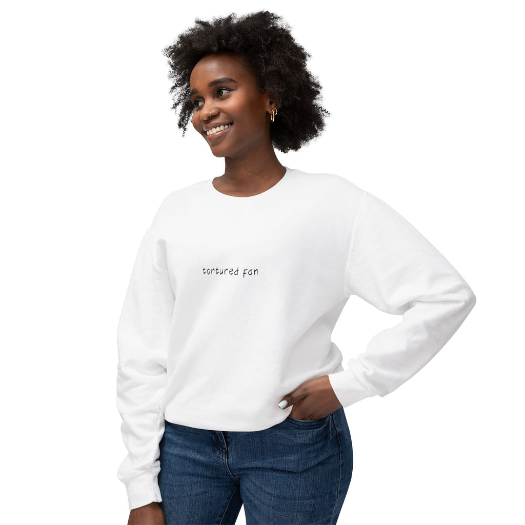 Minimalist "Saturated Fan" Crewneck Sweatshirt