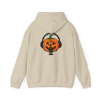 Halloween Pumpkin Podcast Hoodie — Jack-O'-Lantern with Headphones & Microphone