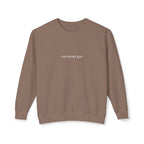 Minimalist "Saturated Fan" Crewneck Sweatshirt