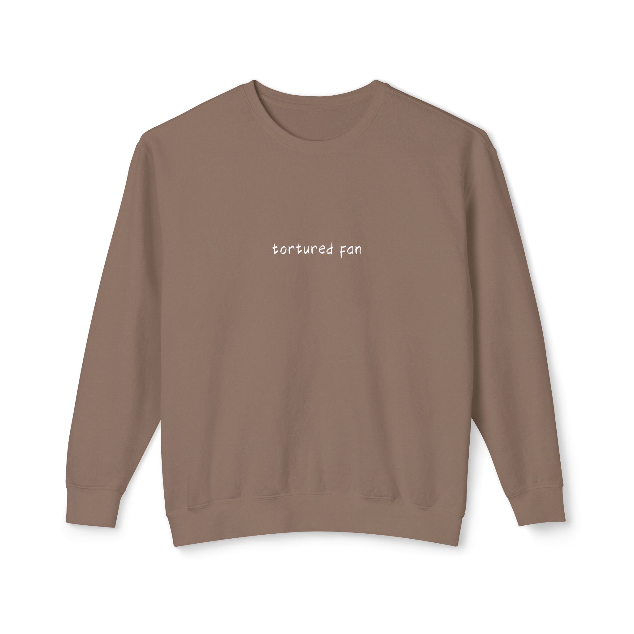 Minimalist "Saturated Fan" Crewneck Sweatshirt