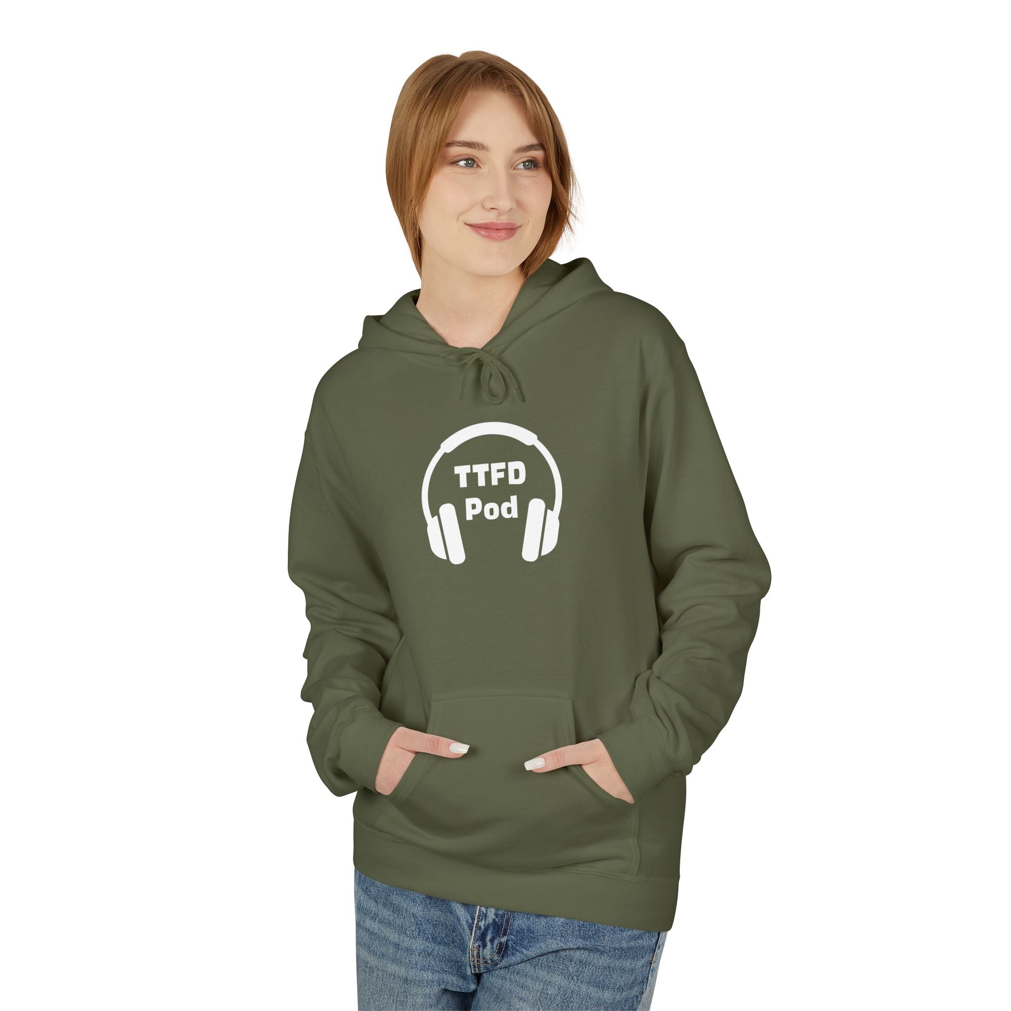Midweight Fleece Hoodie (Headphone Logo)