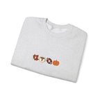 Fall Leaves & Pumpkins Crewneck Sweatshirt — Autumn Graphic Pullover
