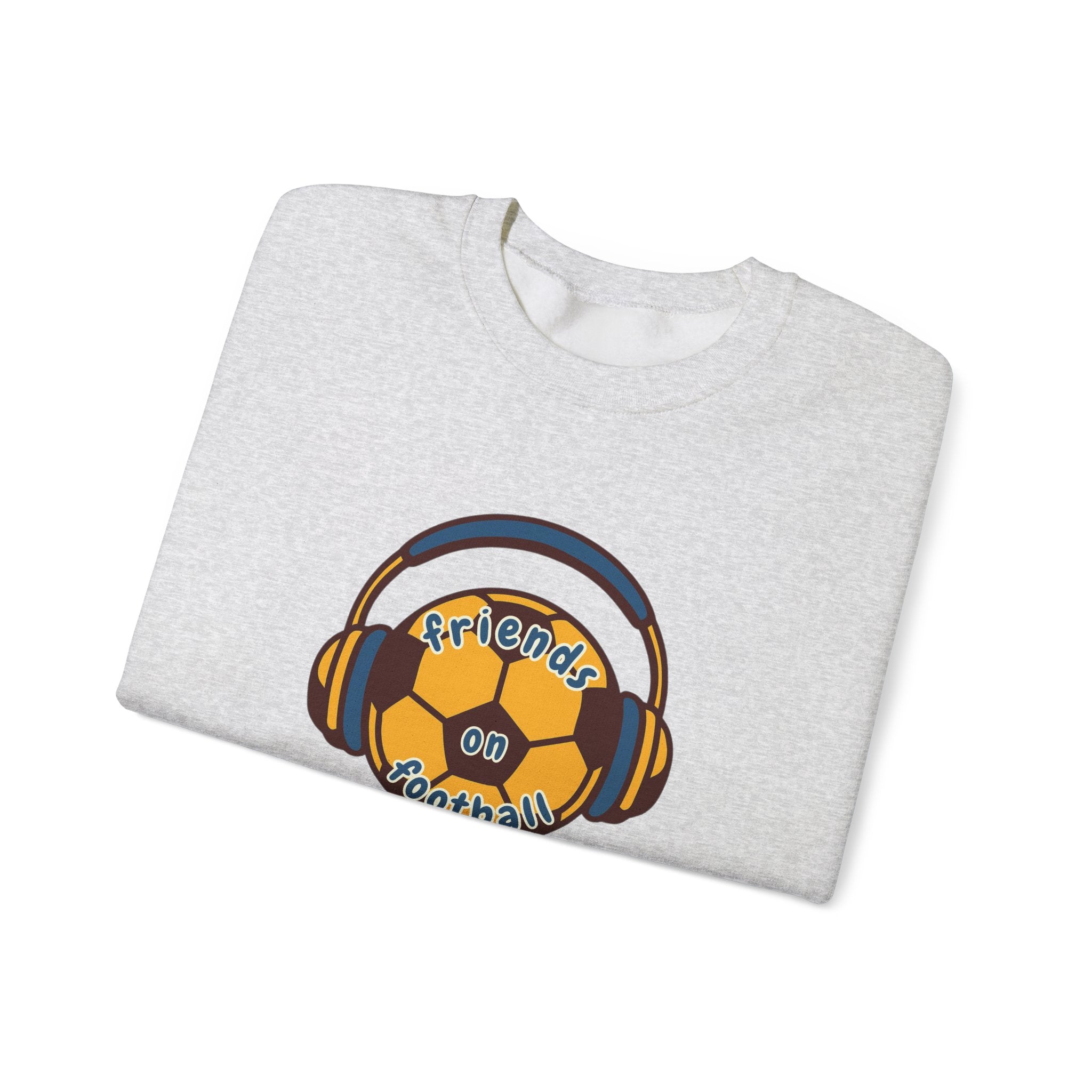 Crewneck Sweatshirt — 'Friends on Football' Headphones Logo
