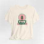T‑Shirt — TTFD Podcast Logo Tee (Microphone & Flowers)