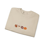 Fall Leaves & Pumpkins Crewneck Sweatshirt — Autumn Graphic Pullover