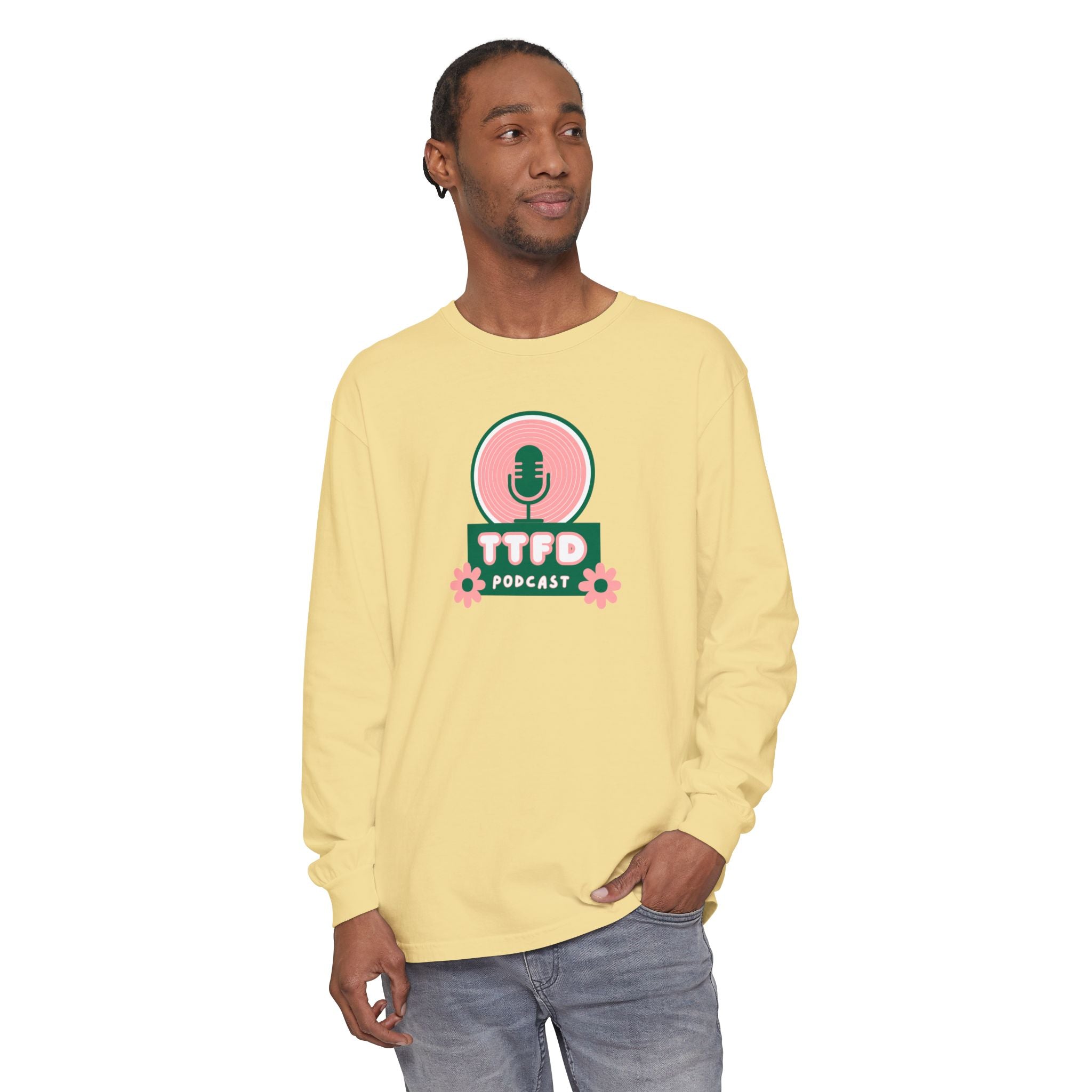 TTFD Floral Mic Long-Sleeve Tee