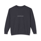 Minimalist "Saturated Fan" Crewneck Sweatshirt