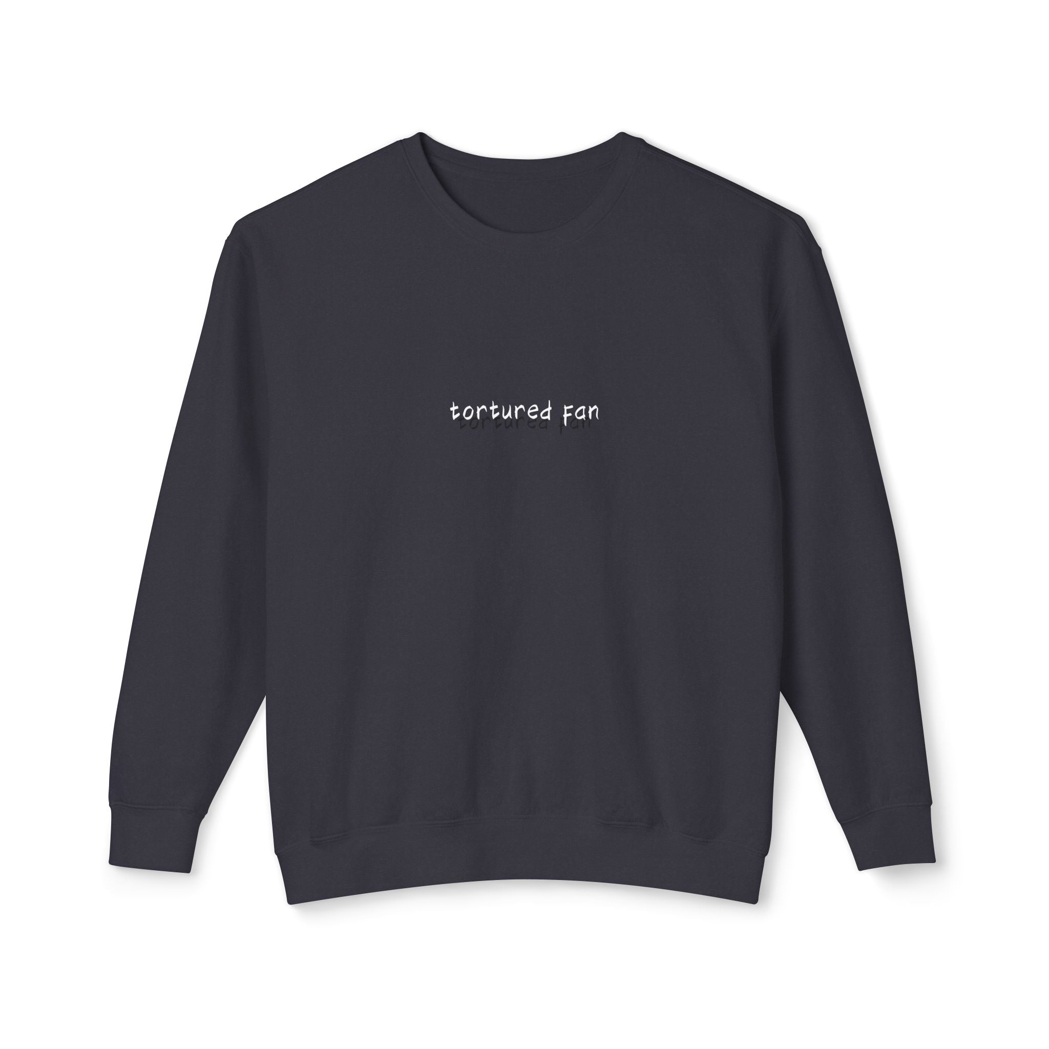 Minimalist "Saturated Fan" Crewneck Sweatshirt