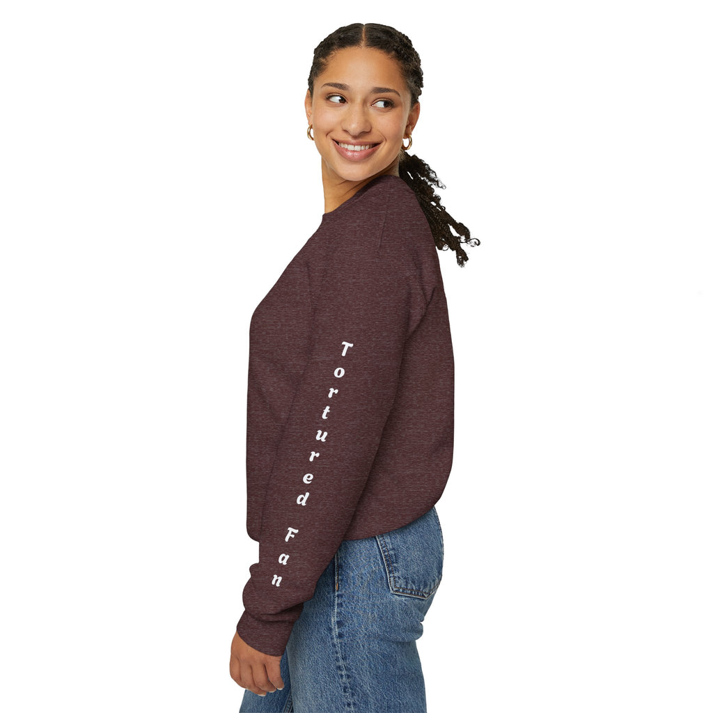 Fall Leaves & Pumpkins Crewneck Sweatshirt — Autumn Graphic Pullover