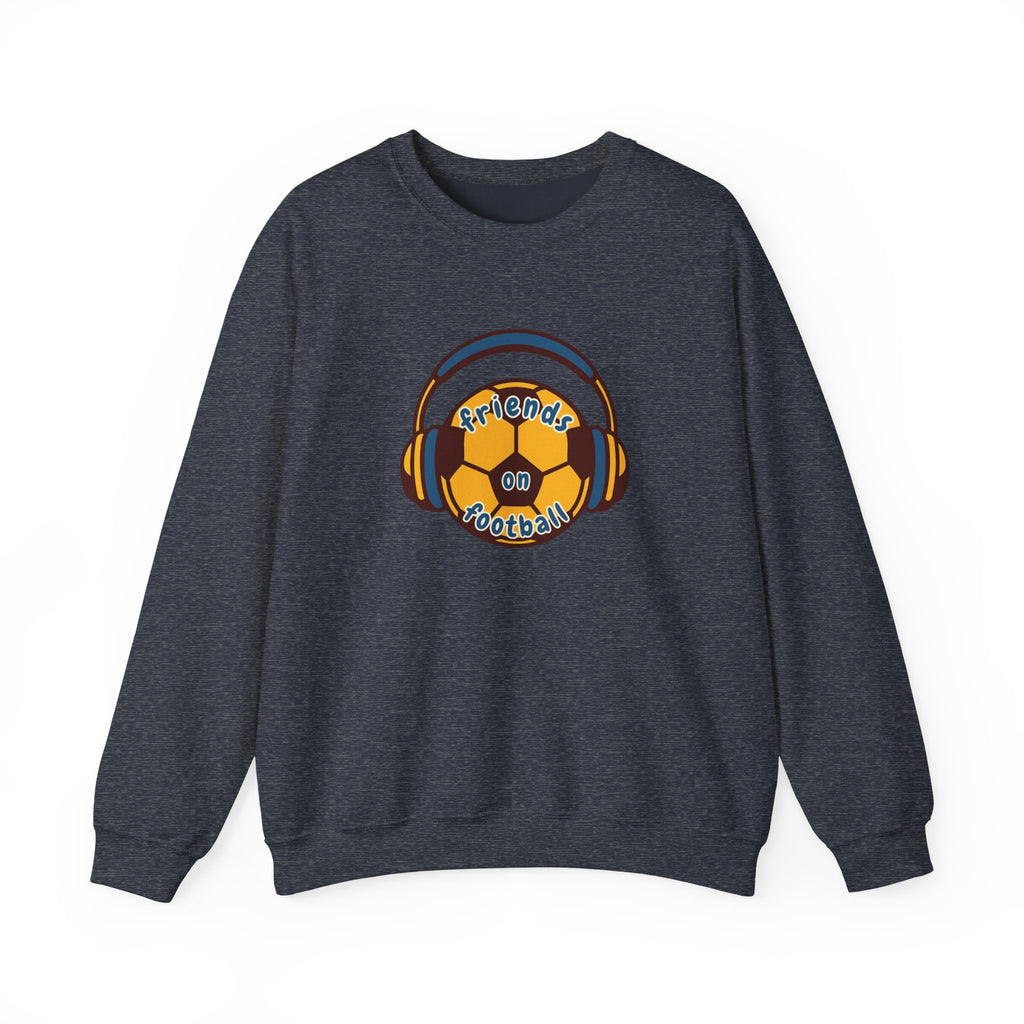 Crewneck Sweatshirt — 'Friends on Football' Headphones Logo