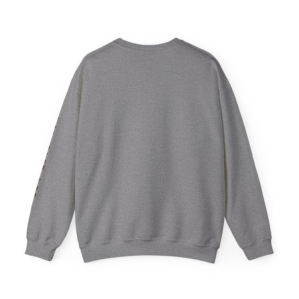 Fall Leaves & Pumpkins Crewneck Sweatshirt — Autumn Graphic Pullover
