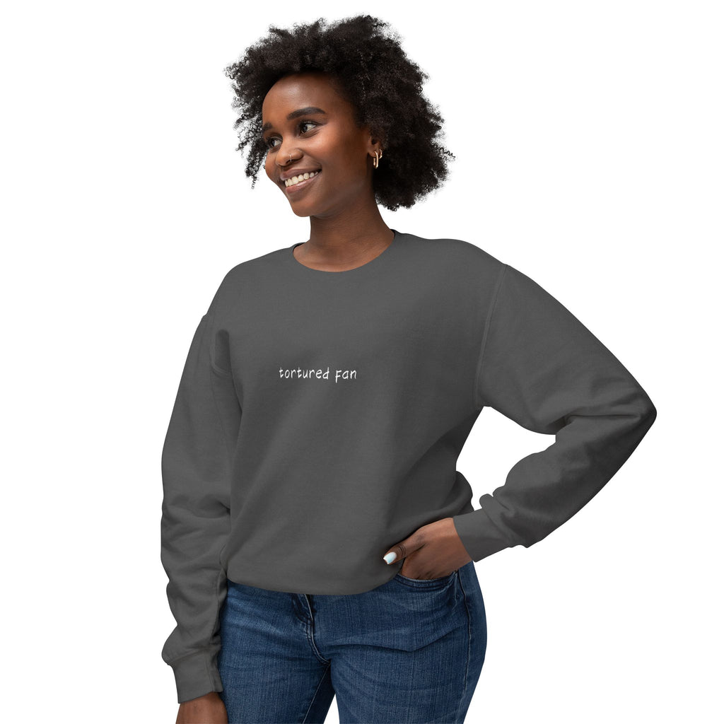 Minimalist "Saturated Fan" Crewneck Sweatshirt