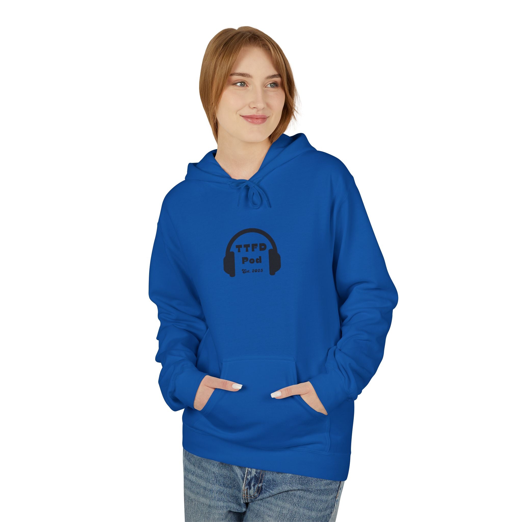 Headphone Graphic Fleece Hoodie (Unisex)
