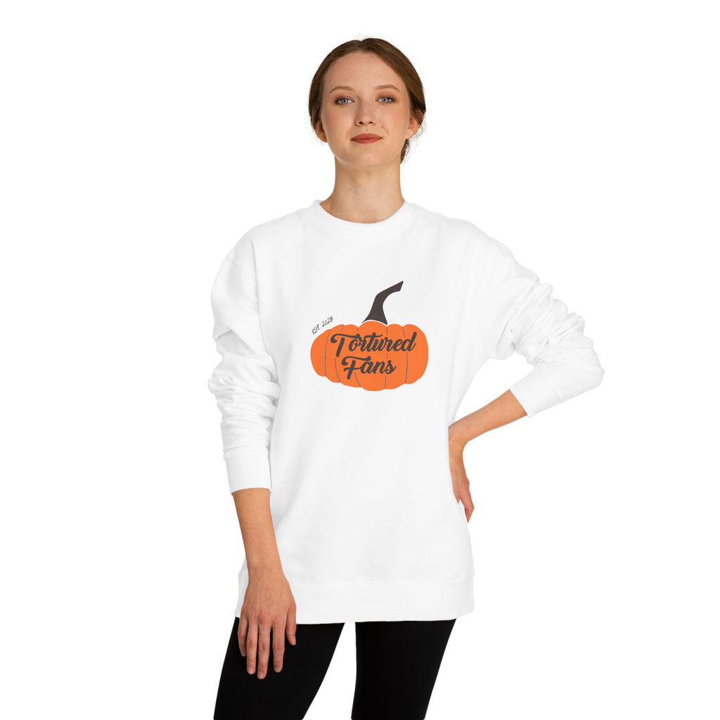 Autumn Pumpkin Sweatshirt - Cozy Fall Apparel, Seasonal Gift, Unisex Crew Neck, Halloween Wear, Pumpkin Spice Lover