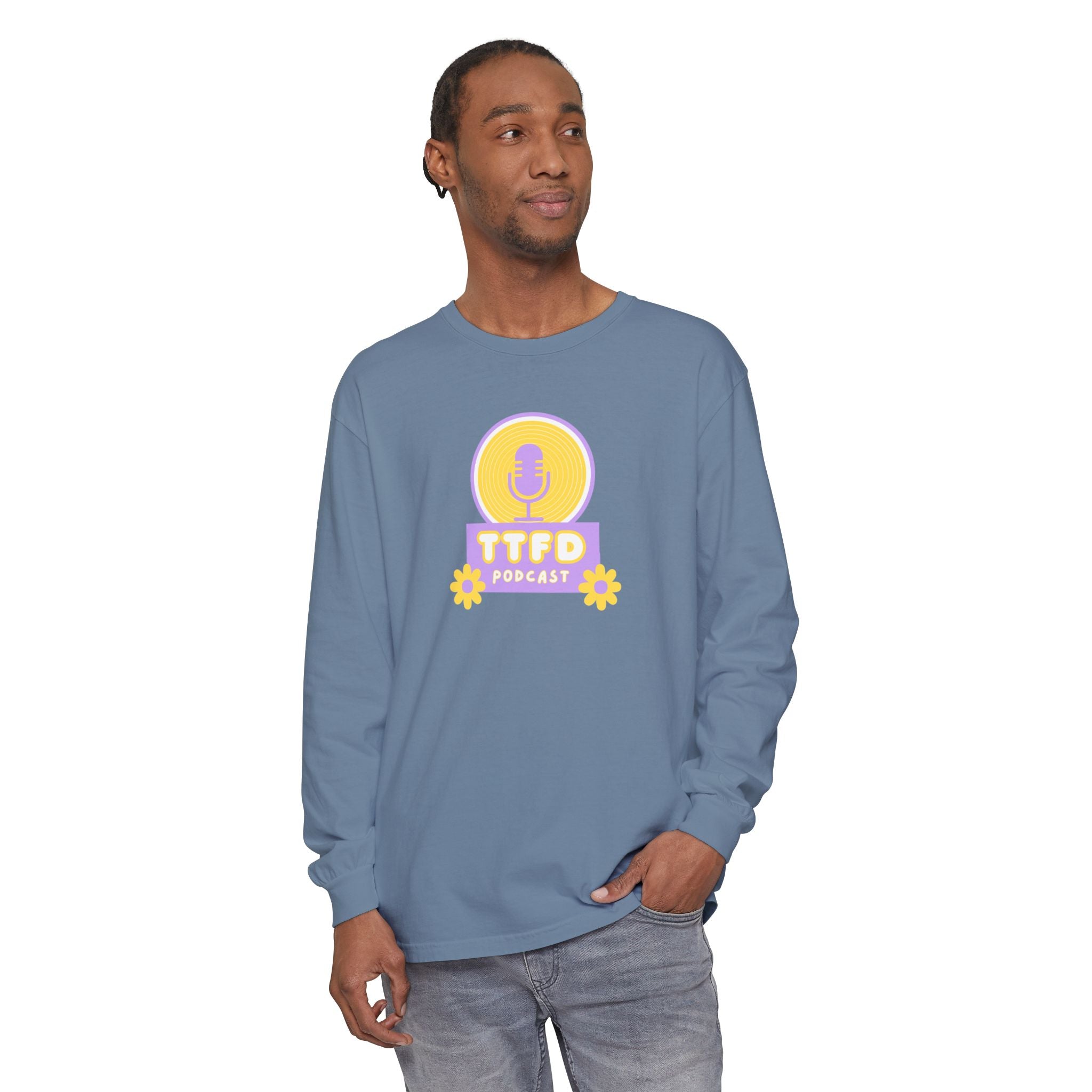 TTFD Floral Mic Long-Sleeve Tee