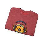 Crewneck Sweatshirt — 'Friends on Football' Headphones Logo