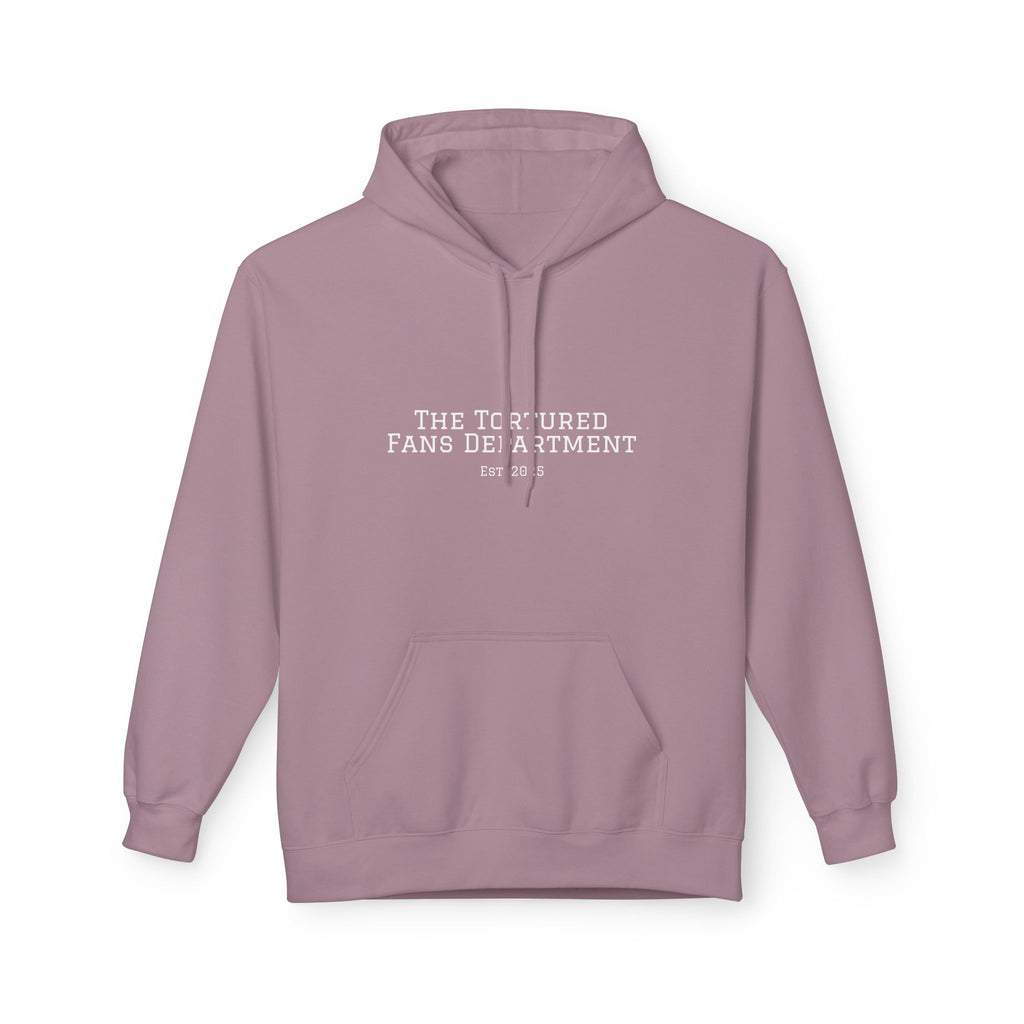 Tortured Fans Department Hoodie, Cozy Unisex Sweatshirt, Perfect for Fans, Gift for Occasions, Casual Wear, Fleece Pullover