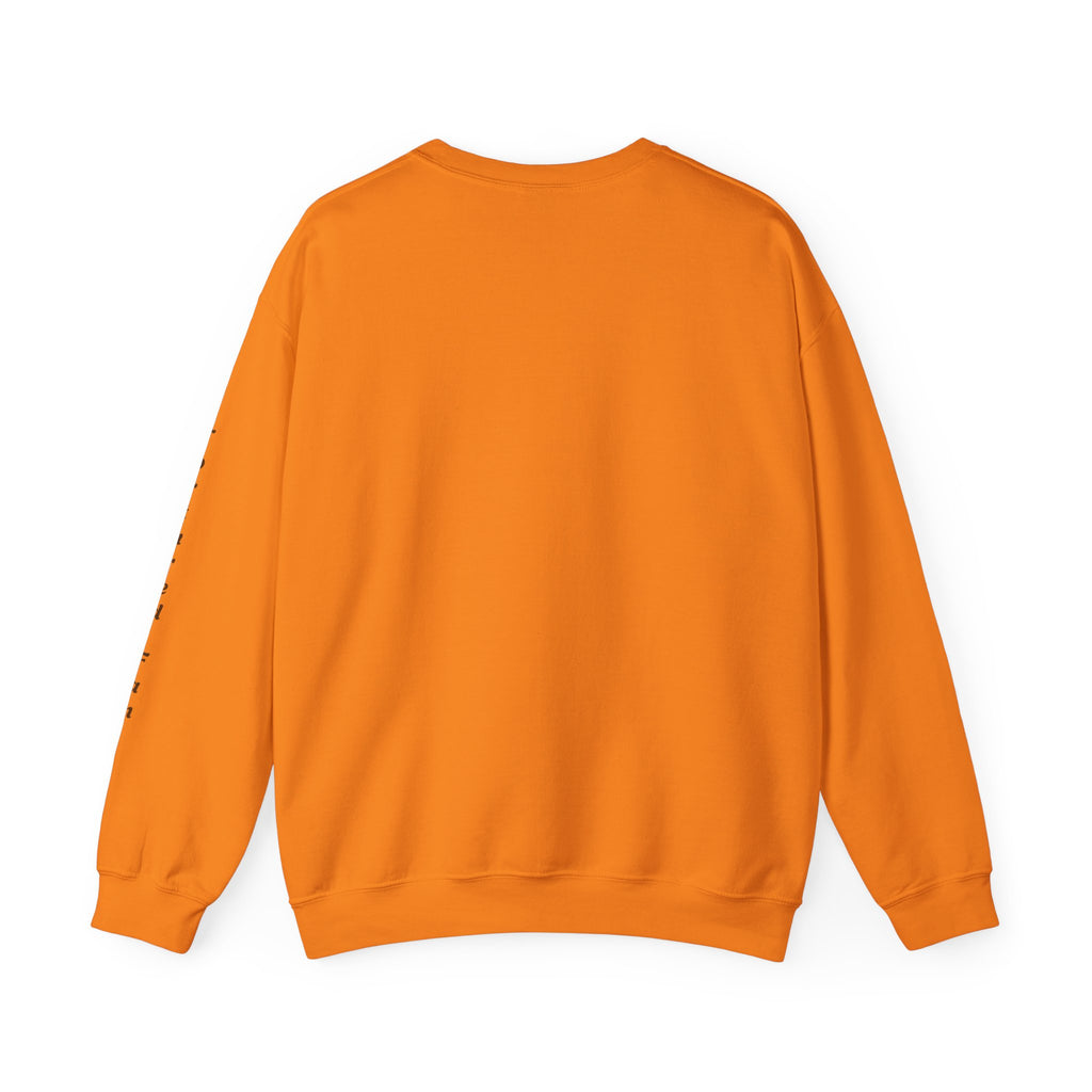 Fall Leaves & Pumpkins Crewneck Sweatshirt — Autumn Graphic Pullover