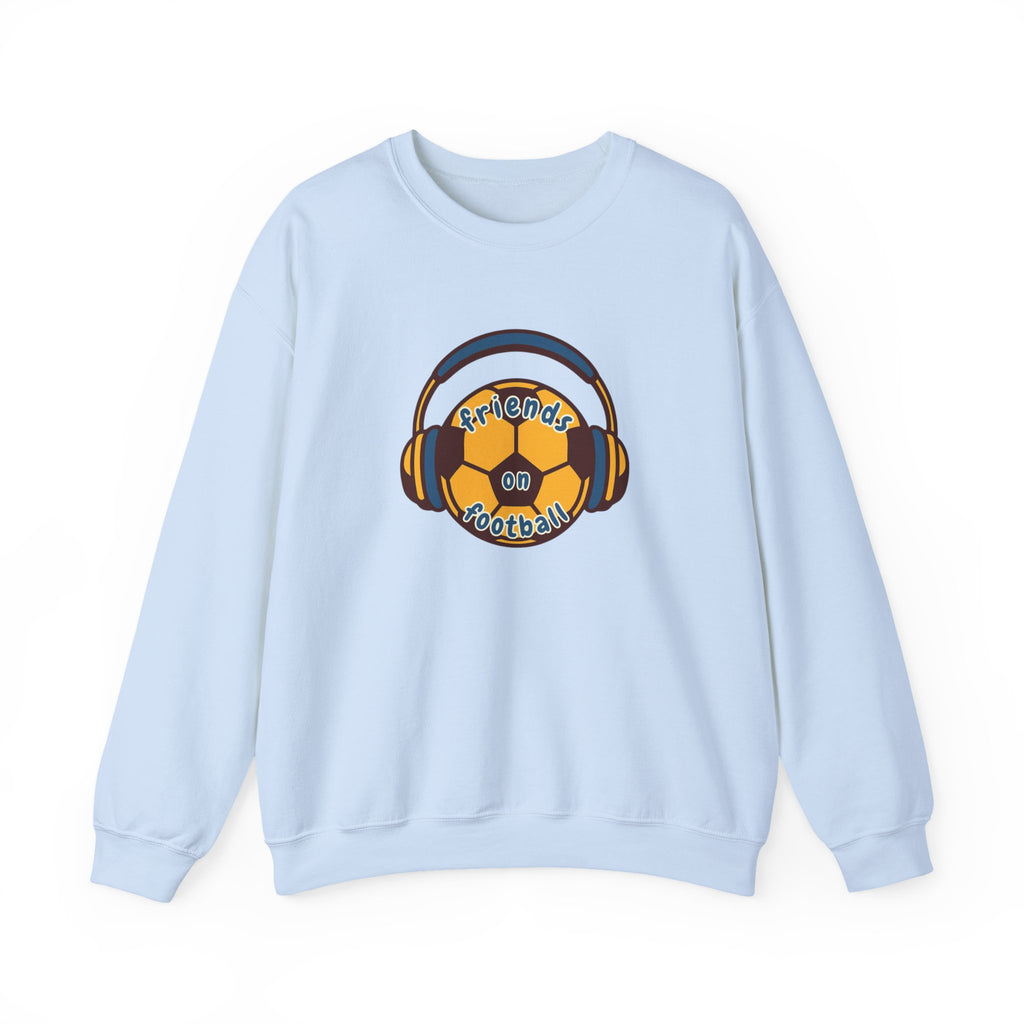 Crewneck Sweatshirt — 'Friends on Football' Headphones Logo