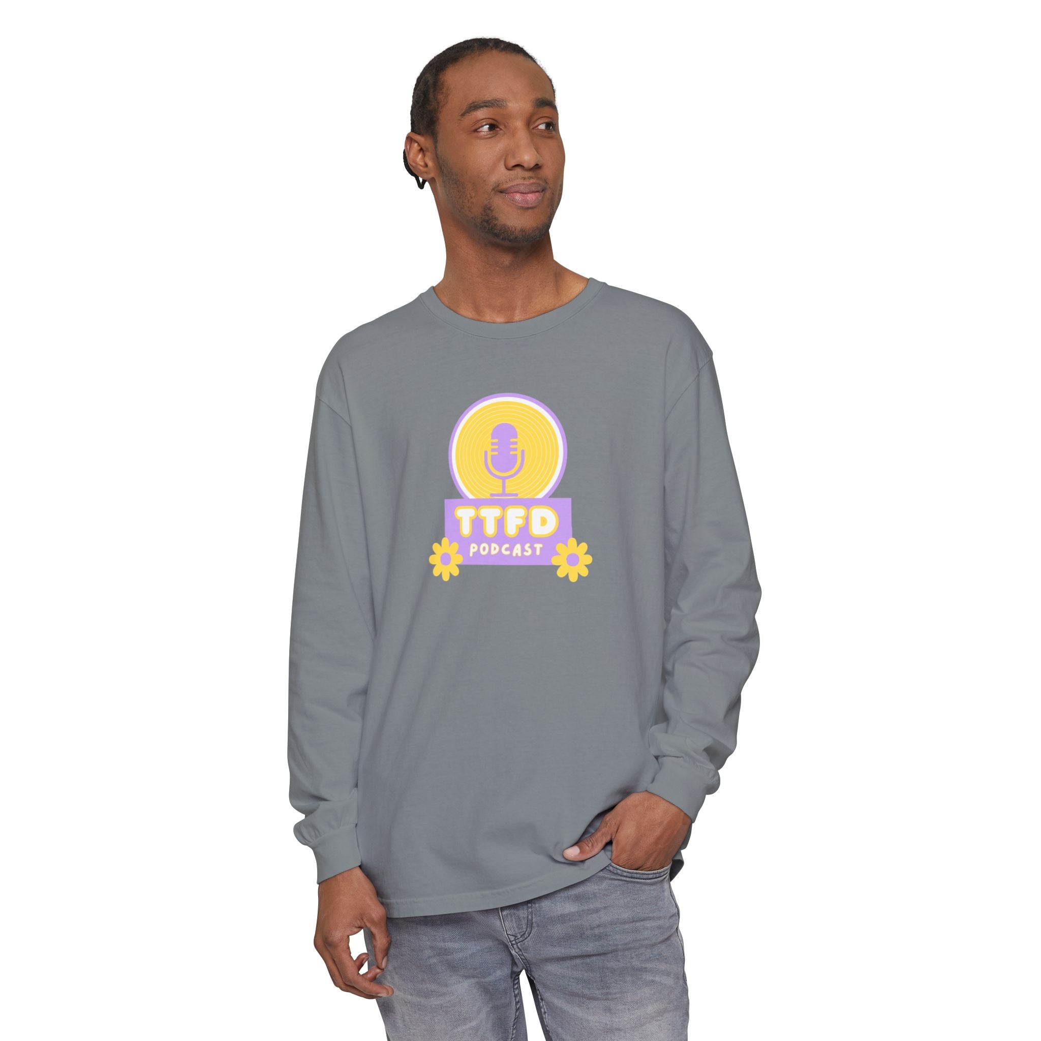 TTFD Floral Mic Long-Sleeve Tee