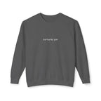 Minimalist "Saturated Fan" Crewneck Sweatshirt