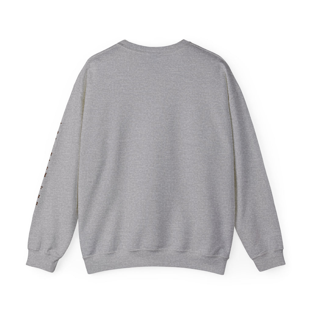 Fall Leaves & Pumpkins Crewneck Sweatshirt — Autumn Graphic Pullover