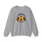 Crewneck Sweatshirt — 'Friends on Football' Headphones Logo