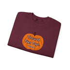 Crewneck Sweatshirt — Pumpkin "Tortured Fan" Halloween Graphic