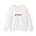 Fall Leaves & Pumpkins Crewneck Sweatshirt — Autumn Graphic Pullover