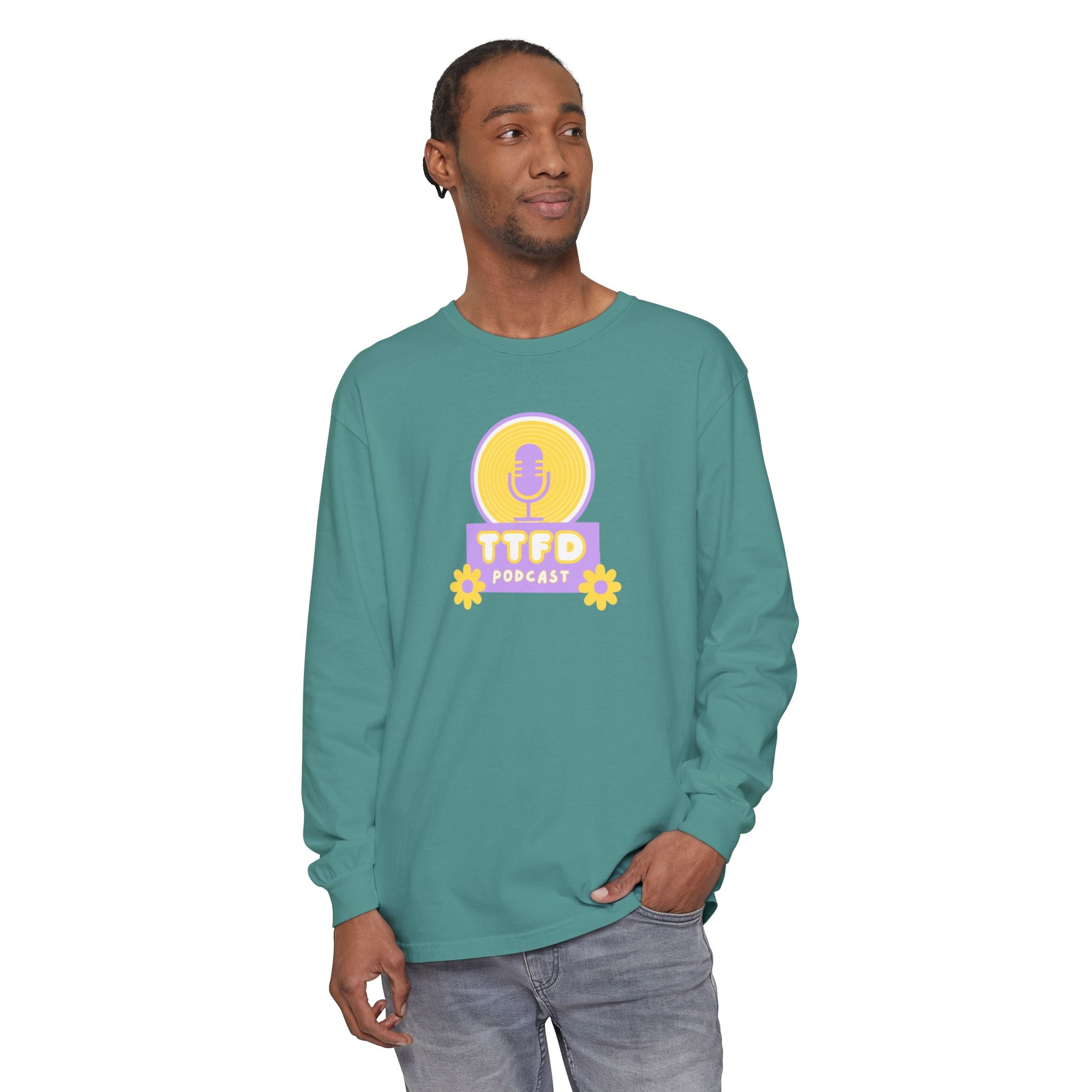 TTFD Floral Mic Long-Sleeve Tee