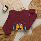 Crewneck Sweatshirt — 'Friends on Football' Headphones Logo