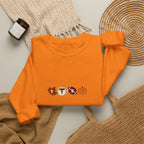 Fall Leaves & Pumpkins Crewneck Sweatshirt — Autumn Graphic Pullover